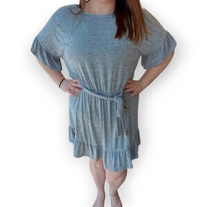 🌼4/$30 Old Navy Ruffle Dress – Light Grey Size XXL